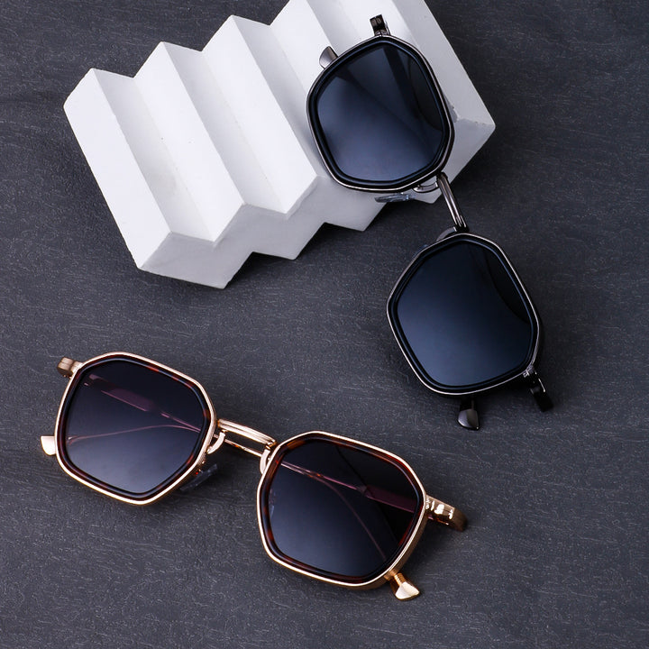 Damen stylische Sonnenbrille im modernen achteckigen Design mit hochwertigen polarisierten Gläsern Karnz