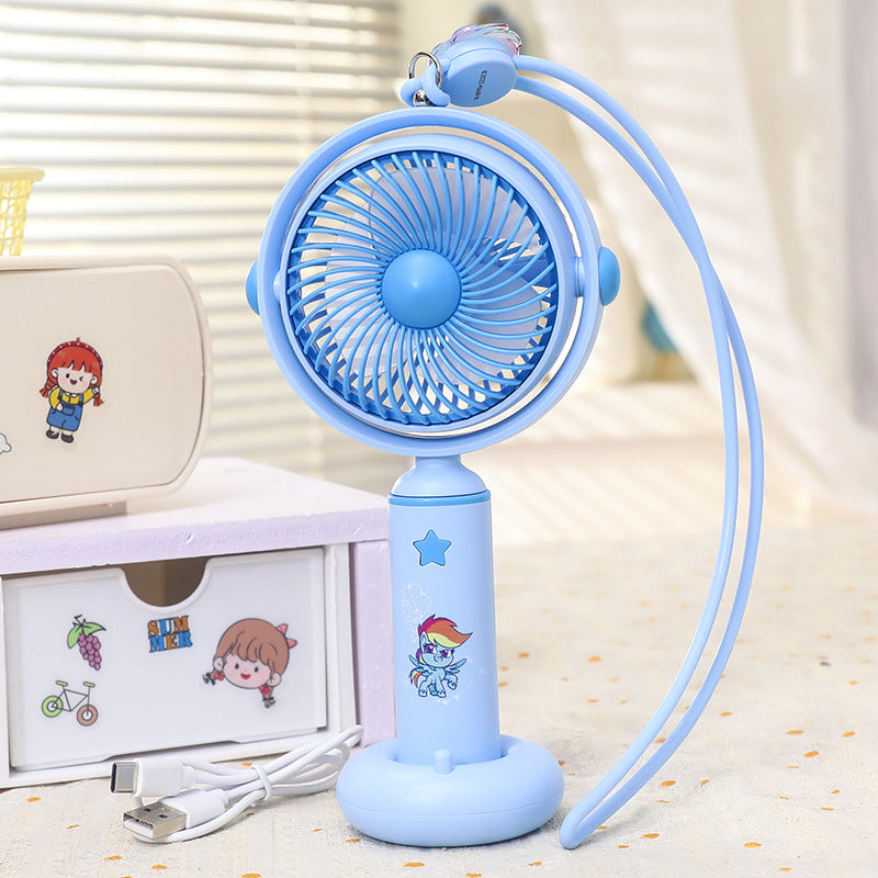 Unisex Tragbarer Handventilator mit flexiblem Hals Karnz