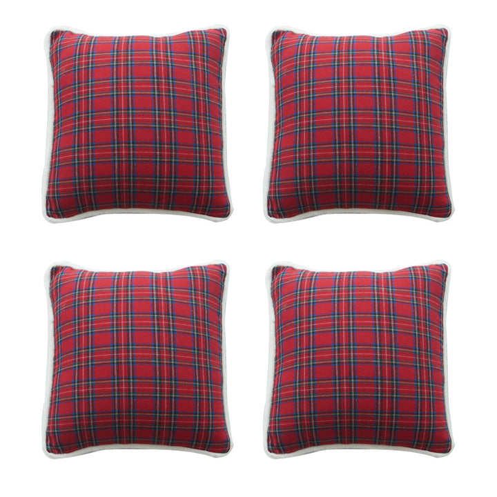 Gemütliches Plaid Dekokissen