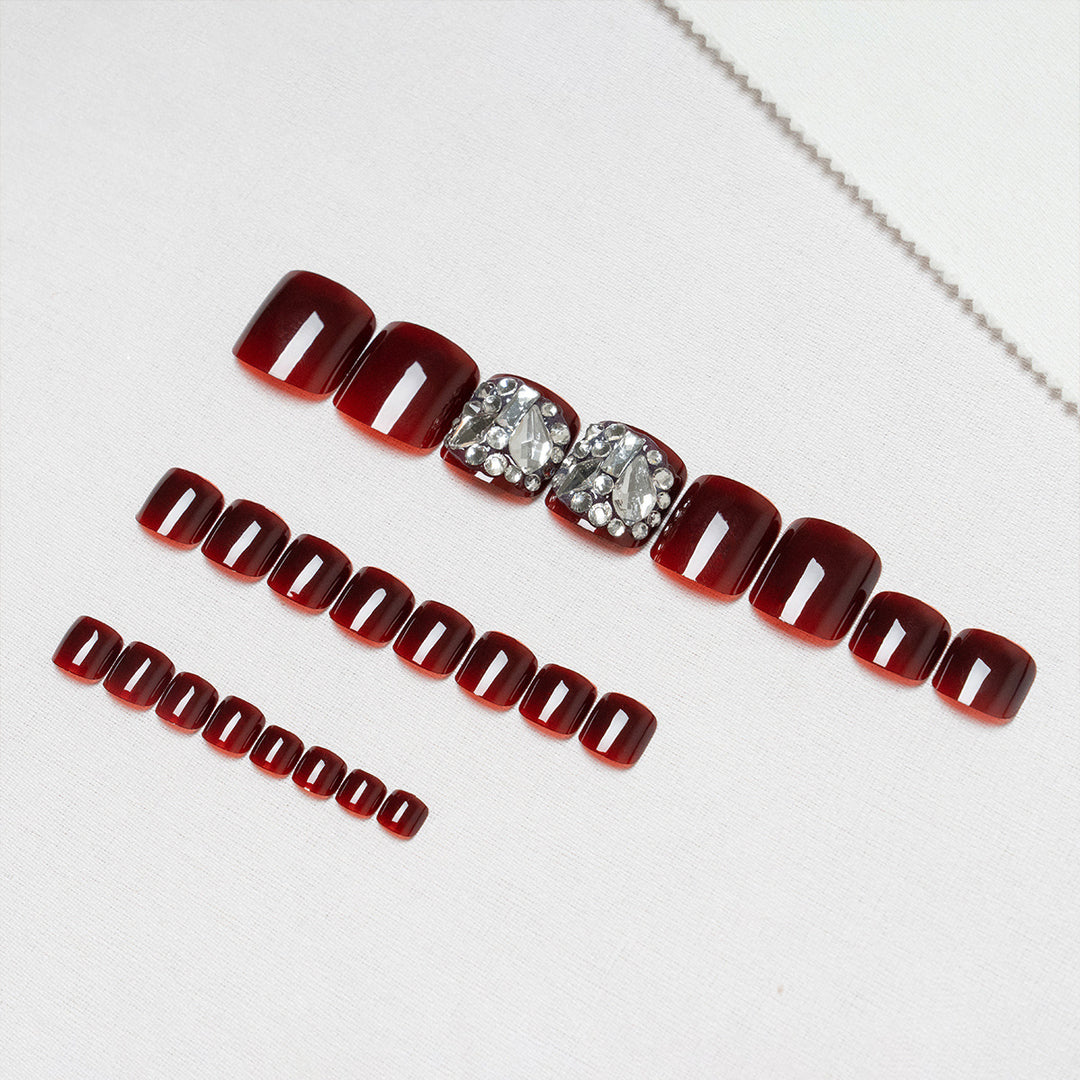 Dekorative Strass-Fußnagelkunst  1791110620