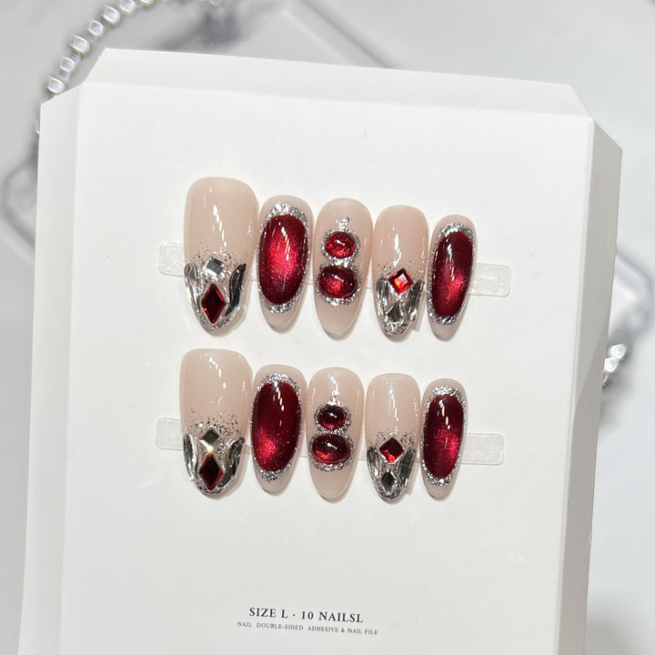Dekoratives Glam Nagelset