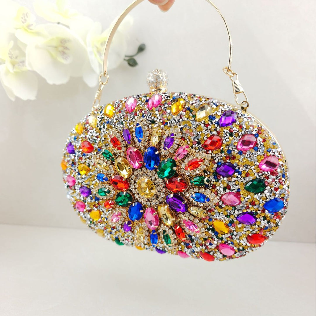 Dekorative Edelstein Abend-Clutch