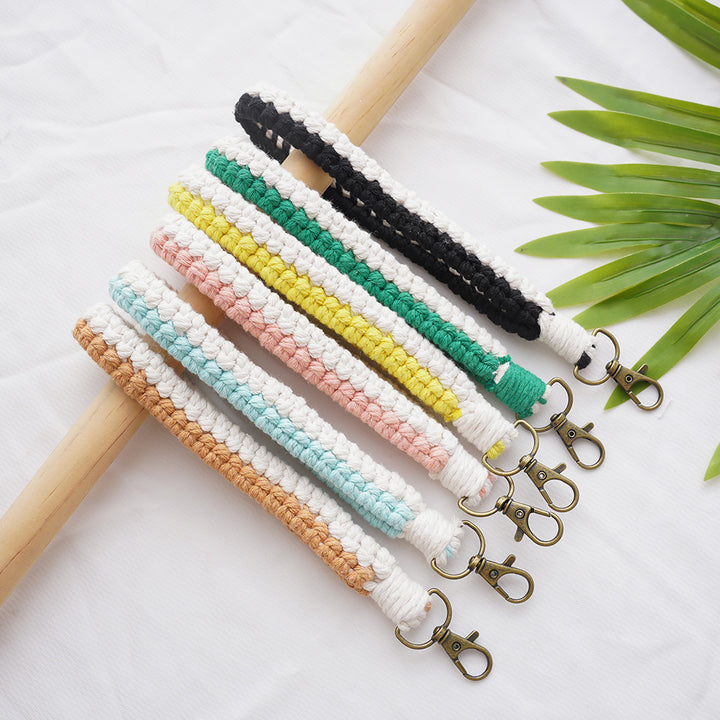 Macramé Schlüsselanhänger Halter Karnz