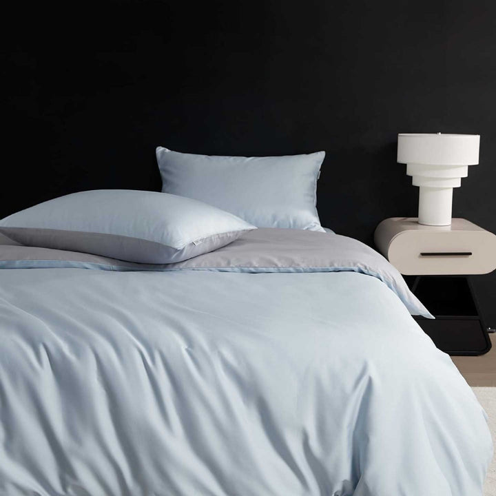 Wendbare Premium-Baumwollsatin-Bettgarnitur mit seidenweichem Finish