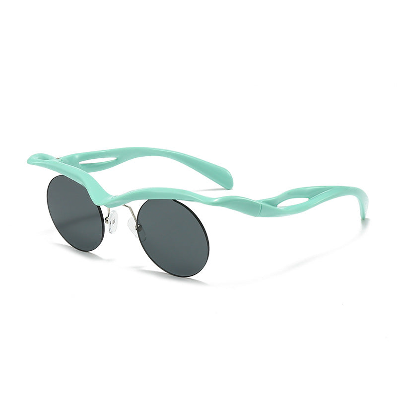 Damen modische Sonnenbrille mit innovativem Rahmen Karnz