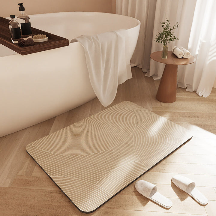 Stylische rutschfeste Badematte