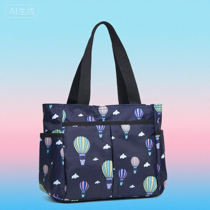 Stylische gestreifte Mehrfach-Tasche Karnz