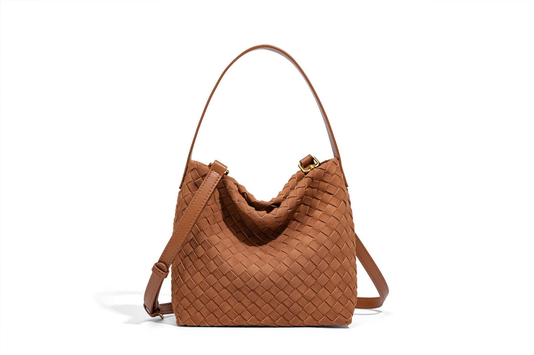 Texturierte vegane Leder-Crossbody-Tasche Karnz
