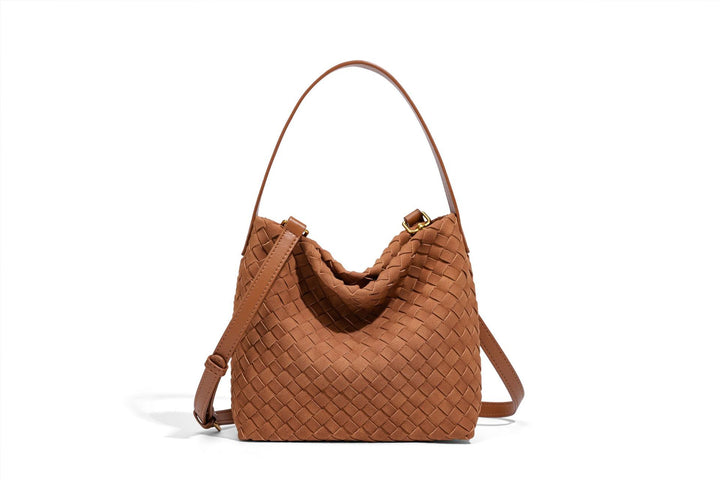Texturierte vegane Leder-Crossbody-Tasche Karnz