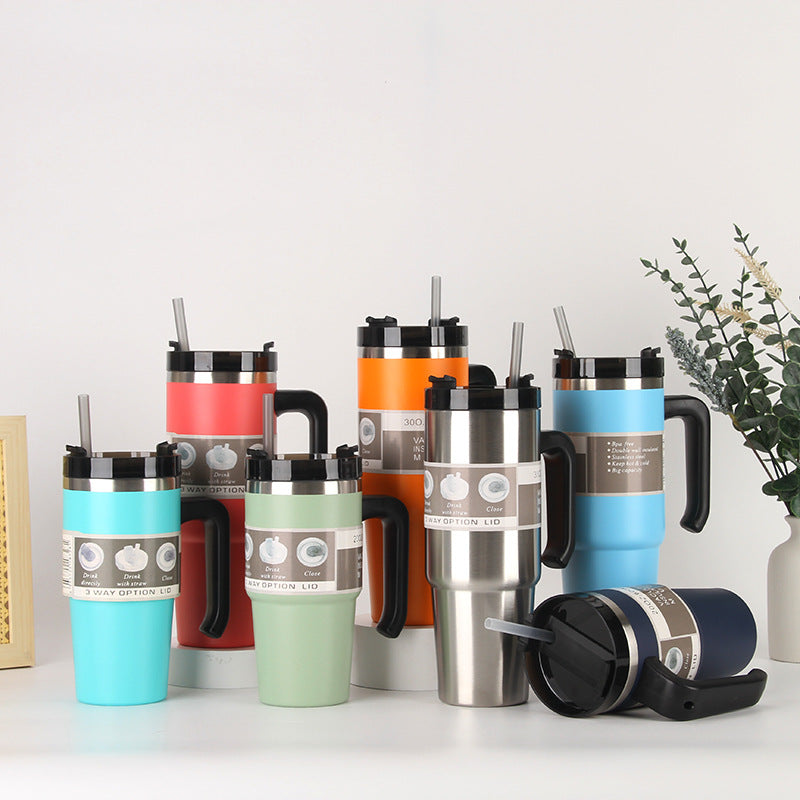 Unisex Thermobecher mit 3-in-1-Trinkoptionen Karnz
