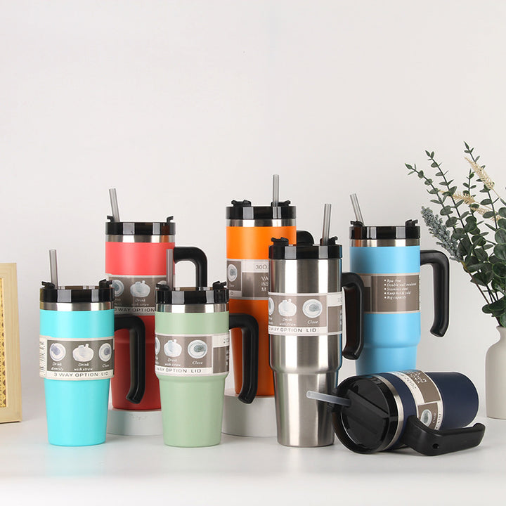 Unisex Thermobecher mit 3-in-1-Trinkoptionen Karnz