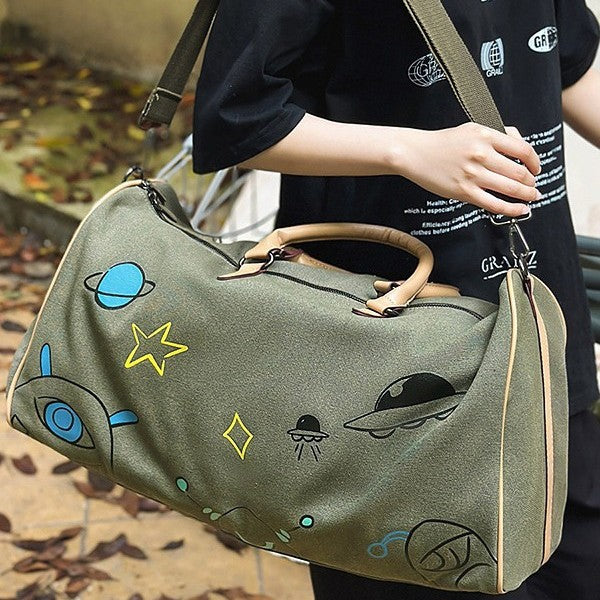 Stylische Canvas Reise-Duffel