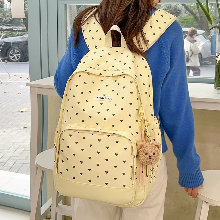 Herz-Muster Freizeit Rucksack Karnz