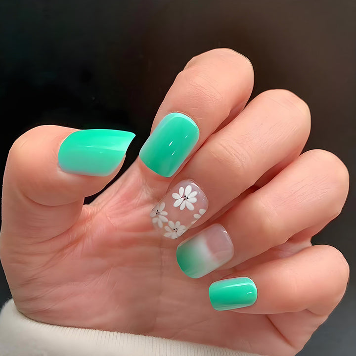Florales elegantes Press-On-Nail-Art-Set Karnz