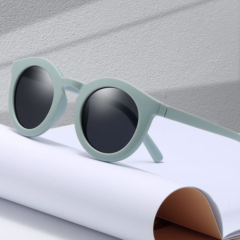 Damen runde Sonnenbrille mit modischem Design und UV-Schutz Karnz
