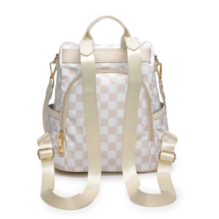 Stylische kariert Rucksack Karnz