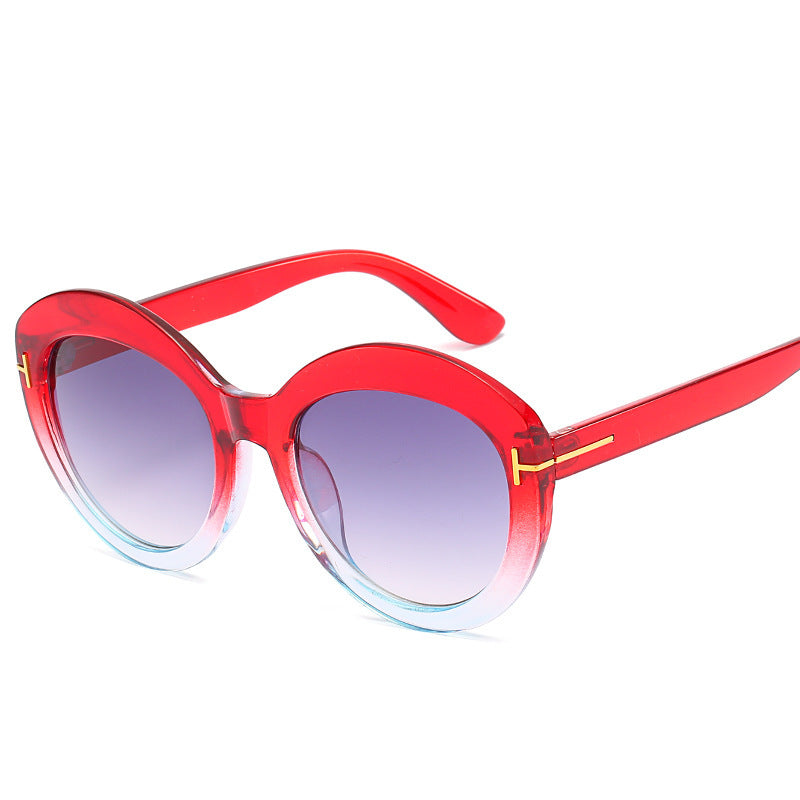 Oversized Gradient Lens Sonnenbrille Karnz
