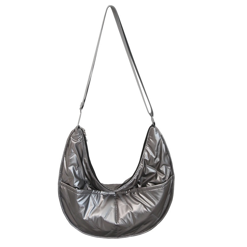 Lässige gepolsterte Schultertasche