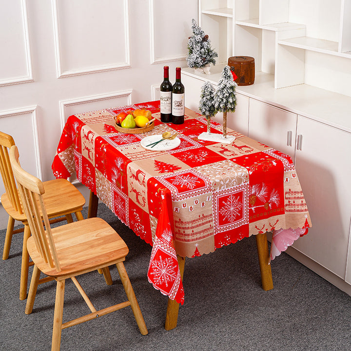 Festliche Tischdecke mit weihnachtlichem Motiv Karnz