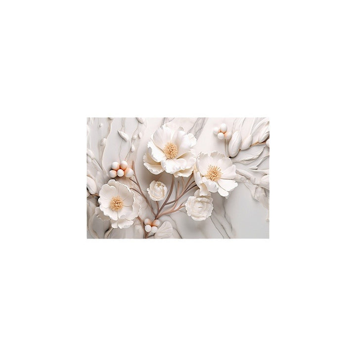 Strukturiertes florales Design Badmatte Karnz