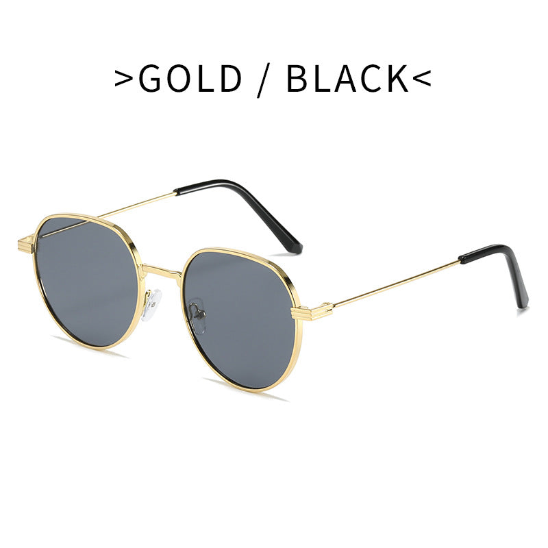 Damen Stilvolle runde Designermode Sonnenbrille Karnz