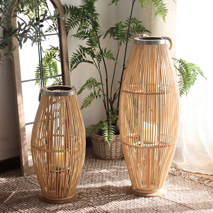 Elegante Rattan-Laterne Karnz