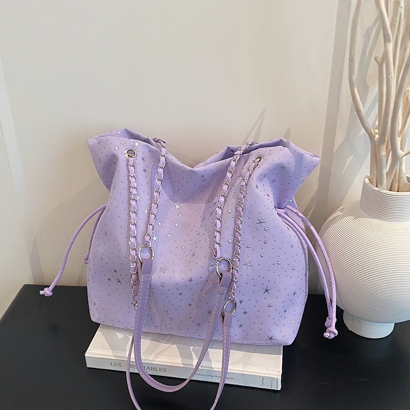 WoStylish Zugband Schultertasche Karnz
