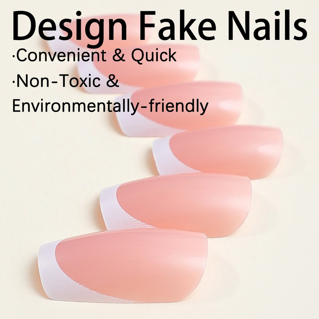 Kunstnagelset mit elegantem French-Design Karnz