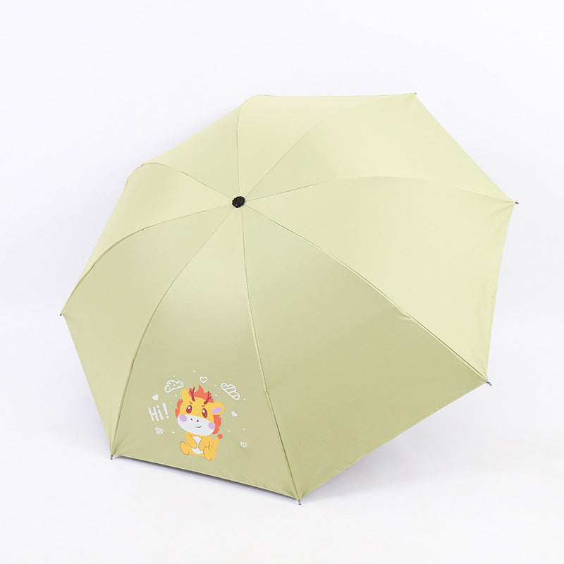 Damen Falt-Regenschirm mit lustigem Tierdesign Karnz