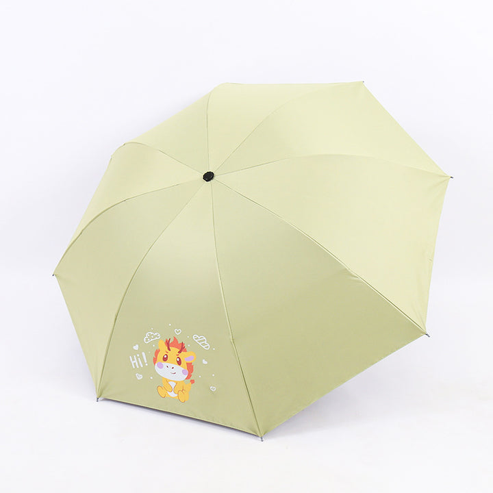 Damen Falt-Regenschirm mit lustigem Tierdesign Karnz