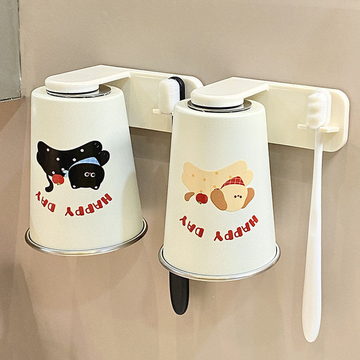 Edelstahl Trinkbecher mit Fröhlichem Hunde-Design Karnz