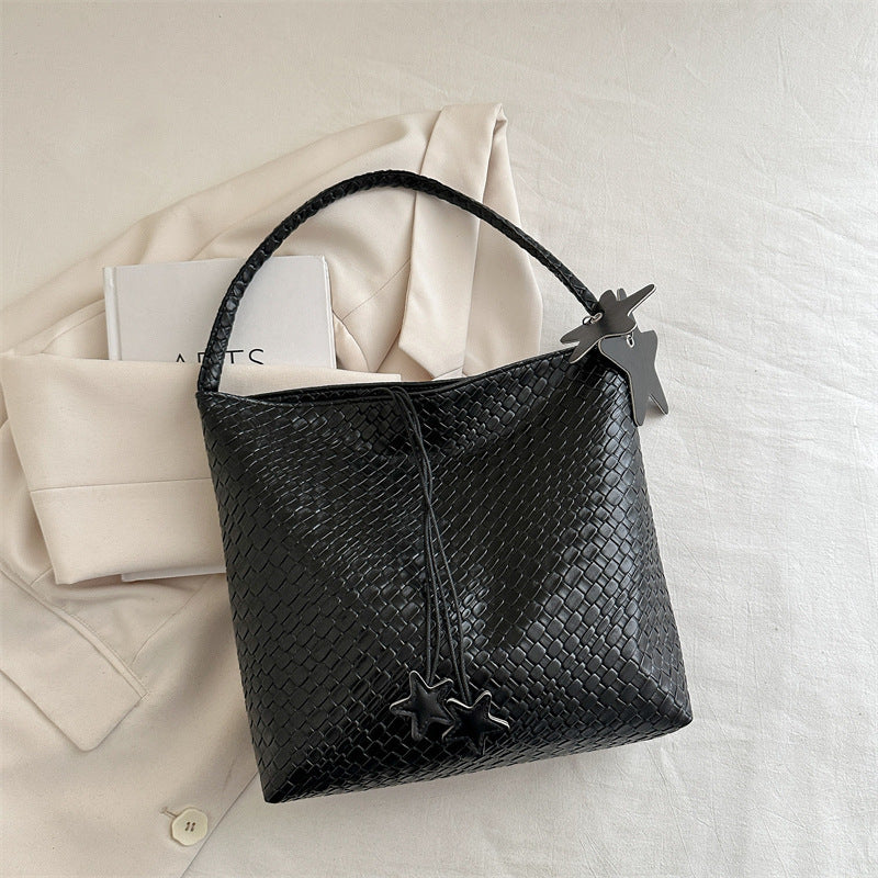 Texturierte Webung Handtasche Karnz