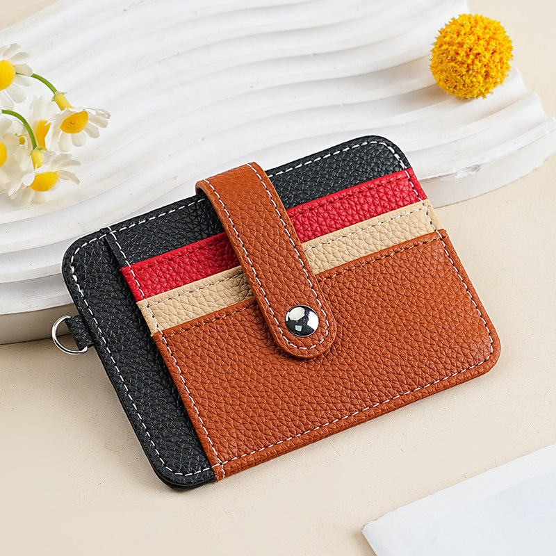 Strukturierte Multi-Taschen-Kartenbörse