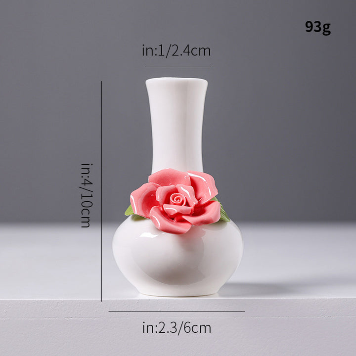 Florale Keramikvase