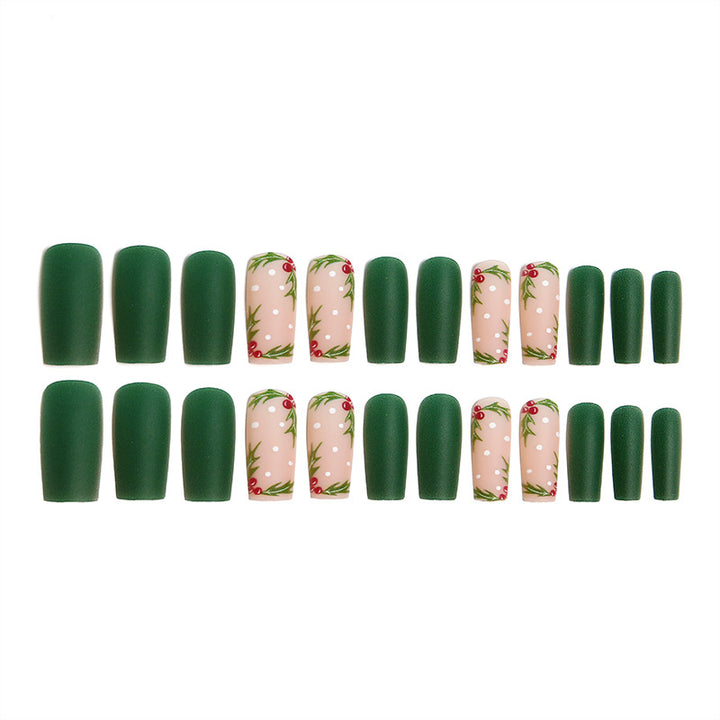 Kunstvolle Nagelspitzen mit botanischen Motiven Karnz