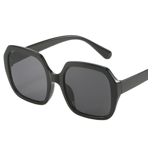 Damen Modische Oversized-Sonnenbrille mit extravaganten Leopardendetails Karnz