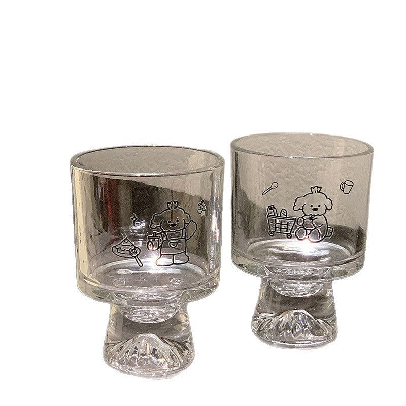 Trinkglas mit Liebevoll Gestalteten Tiermotiven Karnz