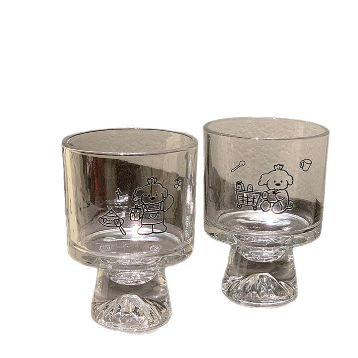Trinkglas mit Liebevoll Gestalteten Tiermotiven Karnz
