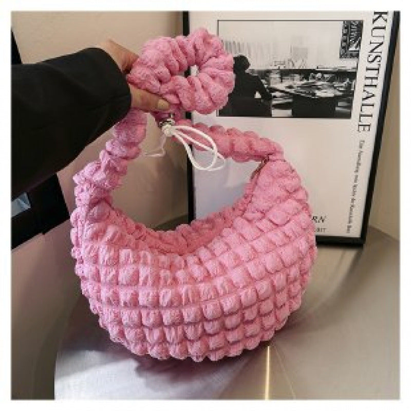 Texturiertes Stoff-Hobo-Bag Karnz