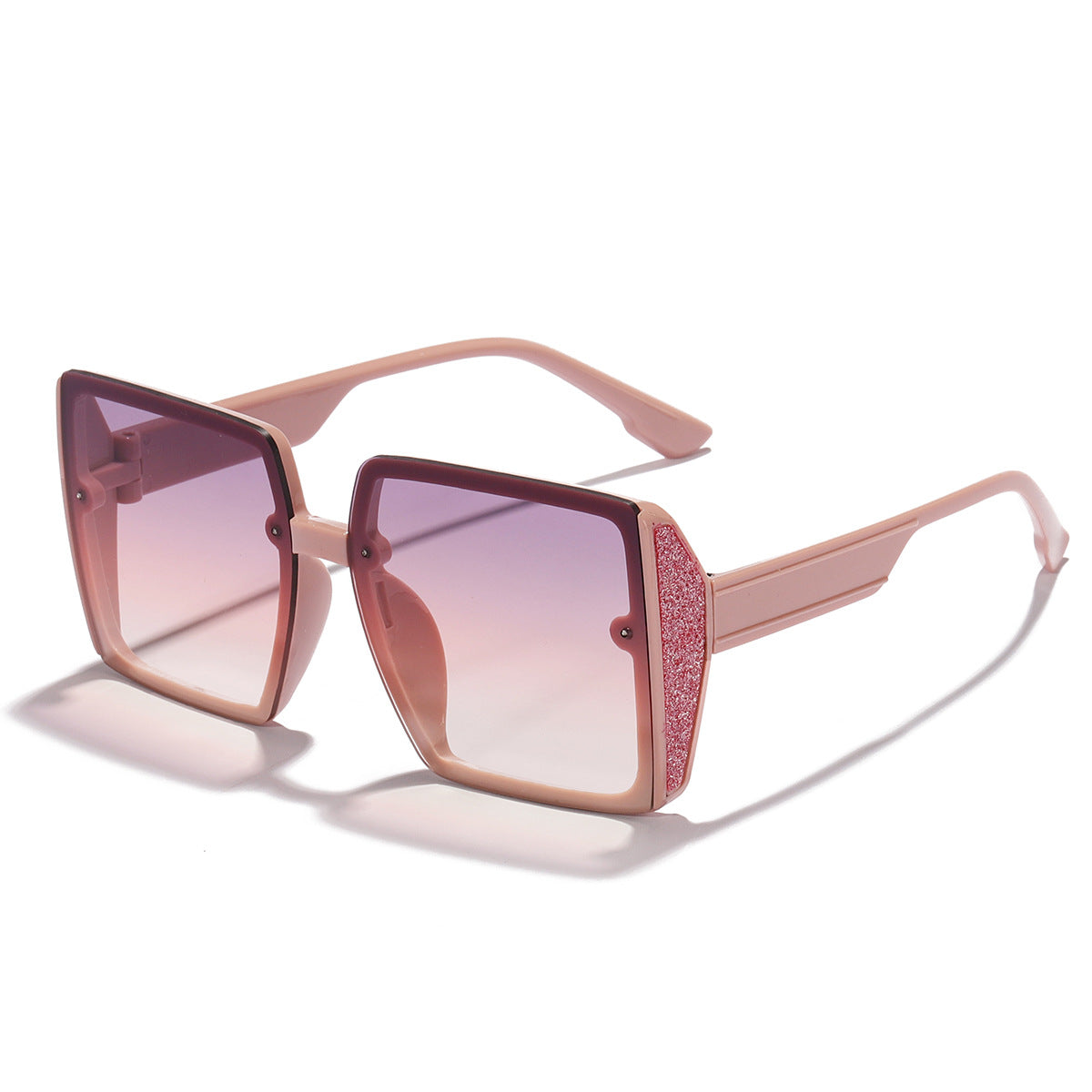 Damen oversized Sonnenbrille mit glänzendem Akzent Karnz