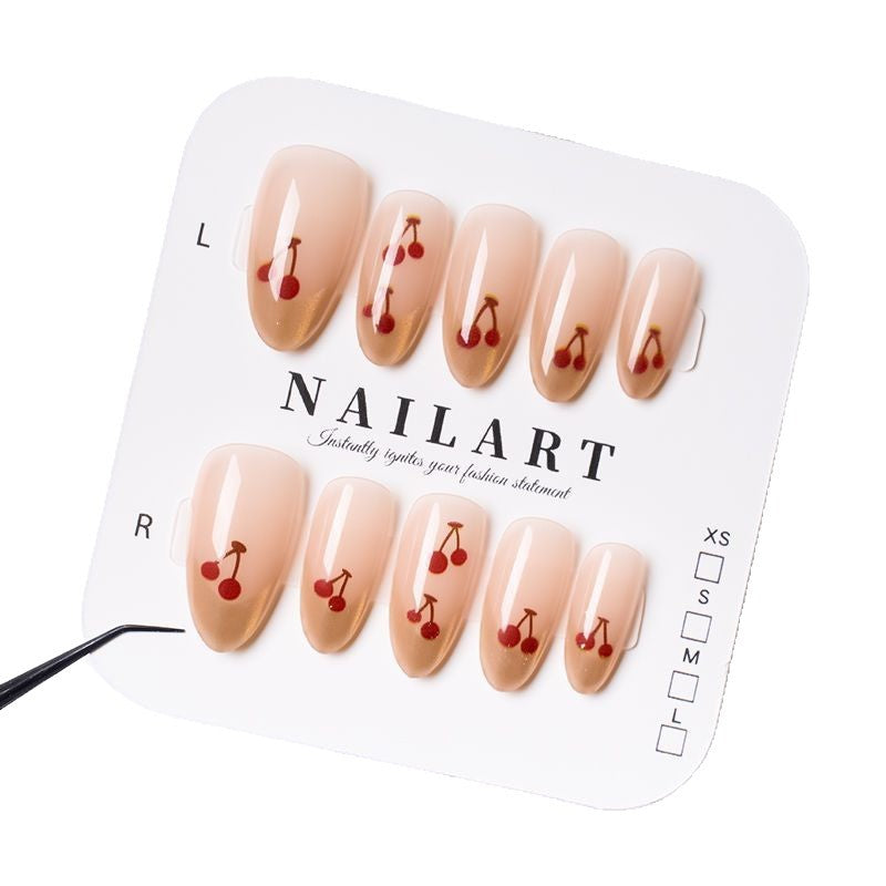 Kirschblüten Press-On Nagelkunst Karnz