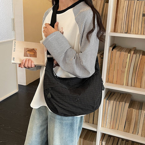 Casual kariertes Sling Bag Karnz