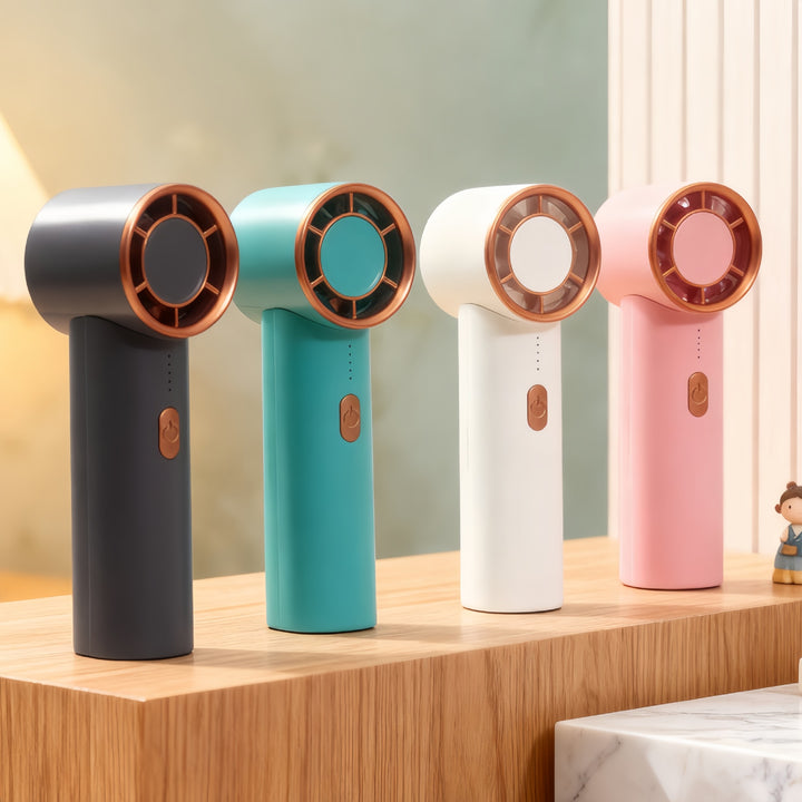 Damen Tragbarer Handventilator mit USB-C-Ladefunktion und leistungsstarkem Luftstrom Karnz