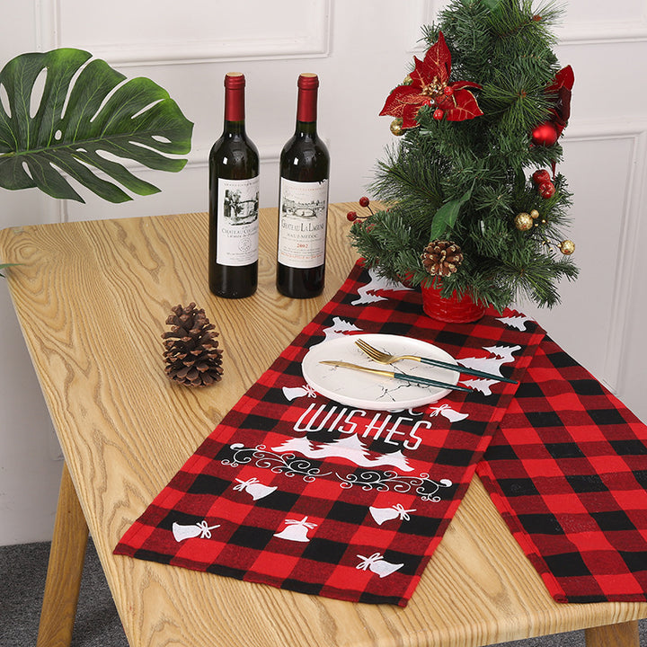 Festlicher Tischläufer mit Weihnachtsmotiv Karnz