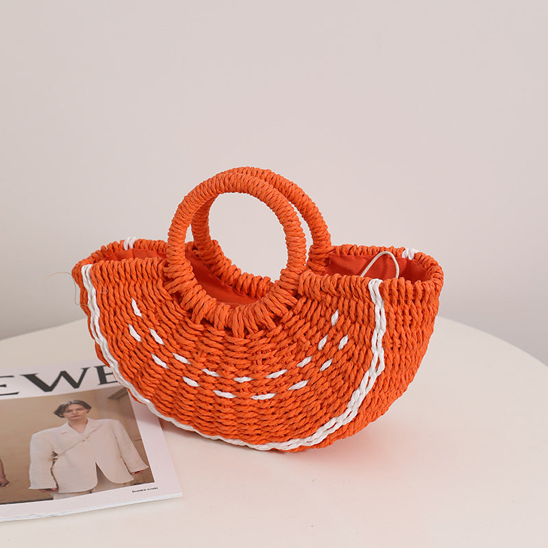 Damen handgefertigte Strandtasche mit geflochtenem Design Karnz
