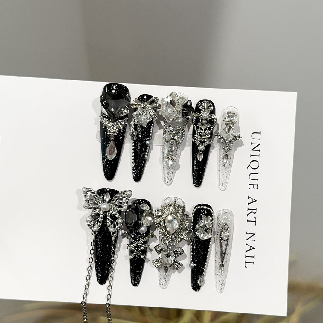 Dekoratives Strass-Haarspangen-Set