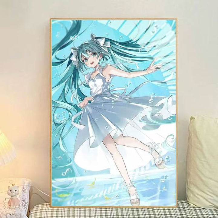 Anime-Themen Illustrierte Leinwand Kunstdruck Karnz