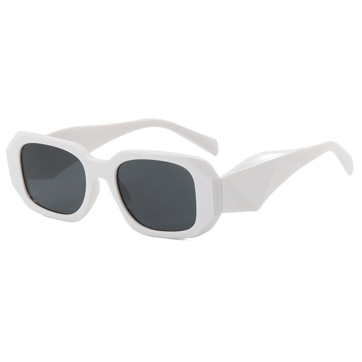 Damen Modische Sonnenbrille mit einzigartigem geometrischem Rahmen Karnz