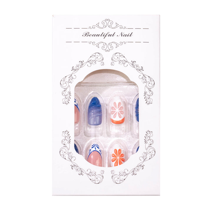 Kreatives Floral Press-On-Nagelset