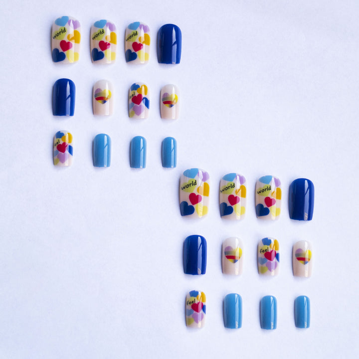 Kreatives herzthemen Nagelkunst-Set